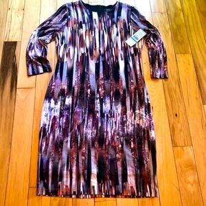 KAREN KANE AMBER WAVES SHEATH DRESS L NWT